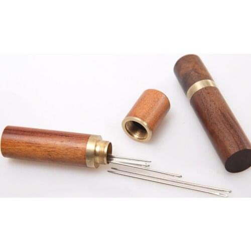 Round Sewing Needle Stroage Holder Box Practical Thicken Portable Household DIY Needle Embroidery Mending Needles Storage Tube