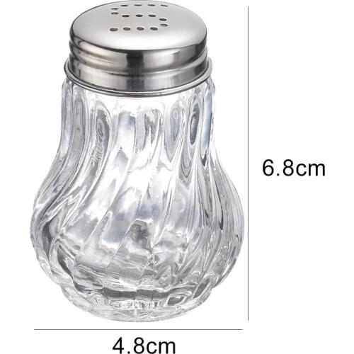 Kitchen accessories 2Pcs Kitchen Spice Salt Pepper Seasoning Shaker Jar BBQ Cooking Glass Bottle seasoning tools для кухни