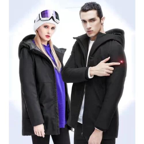 SUPIELD Electric Heated Jacket Men Women Winter Outdoor Waterproof USB Heating Down Jacket Clothing Camping Coat Xiaomi Youpin