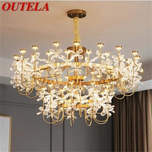 OUTELA Modern Chandelier Pendant Lamp Contemporary Gold Luxury Home LED Creative For Living Dining Room