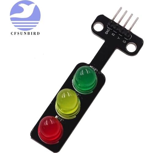 Mini 5V Traffic Light LED Display Module for Arduino Red Yellow Green 5mm LED RGB -Traffic Light for Traffic Light System Model