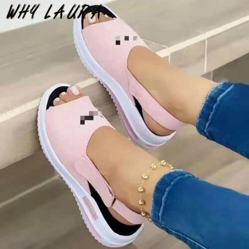 Fashion shoes women platform cool cloth art summer women shoes comfortable walking women Sandalias women casual beach shoes
