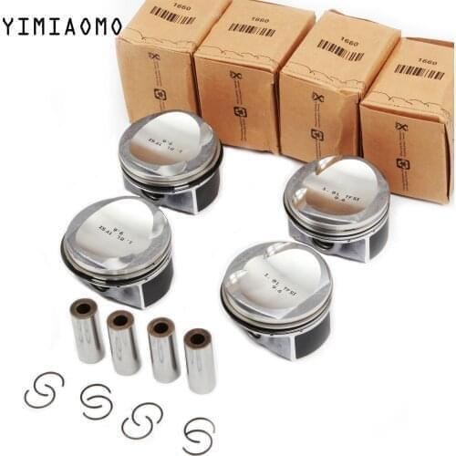 06H 107 065 BF Engine Piston&Rings Set Oversized 82.5mm+0.25mm For Audi A3 A4 TT VW Passat B6 CC Skoda Seat 1.8TFSI 06H107065BK