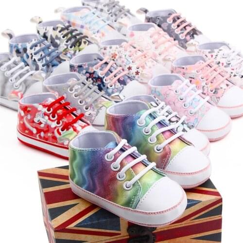 New Baby Shoes Sneakers Fashion Camouflage Infant Boys Girls First Walkers Toddler Soft Bottom Anti-slip Casual Shoes 0-18 M