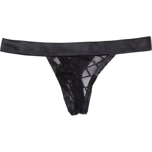 SAYFUT 2020 Sexy Men Underwear Mens Low-waist Briefs Breathable Underpants Man G-string Thong Underwear Male Panties for Men