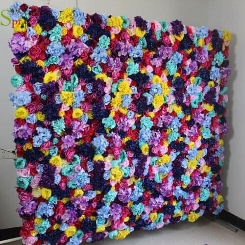 SPR colorful flower wall panels for party event wedding occasion backdrop decorations or home hotel decor
