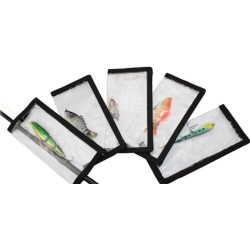 Fish Hook Storage Bag Transparent PVC Fishing Bait Hook Brand Portable New Bag Fishing Storage Gear Cover Protective Fishin J7Y2
