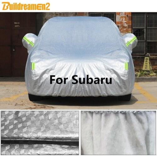Buildremen2 Cotton Car Cover Waterproof Sun Shade Snow Rain Hail Protect Cover For Subaru R1 R2 Pleo Dex Exiga Justy Outback XV