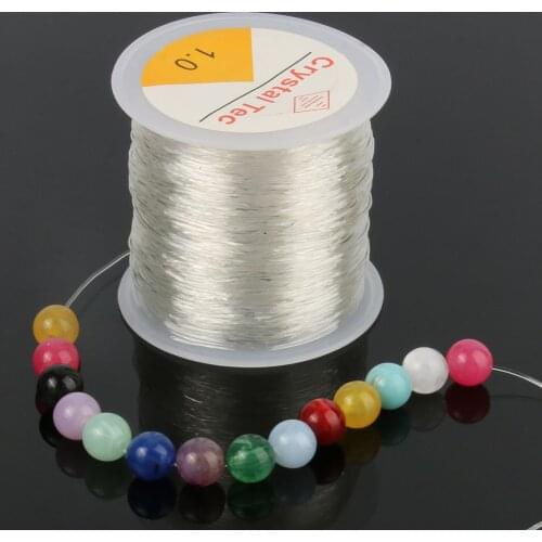 1Roll 0.5-1mm Strong Elastic Crystal Beading Cords Line Bracelet Necklace Stretch Thread String For DIY Jewelry Making Supplies