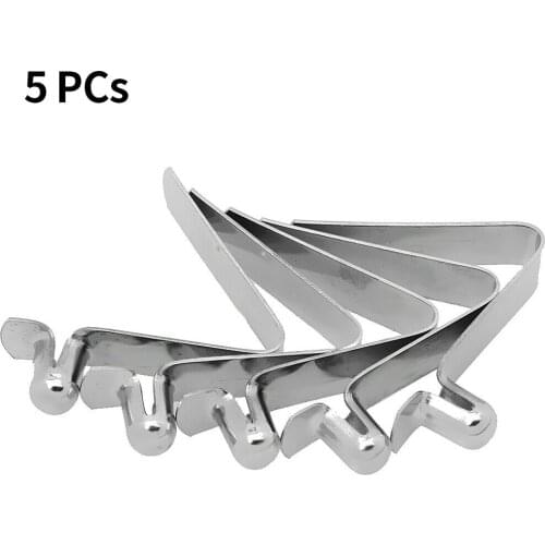 5pcs Snap Locking Durable Outdoor Camping Telscopic Tube Kayak Paddle Spring Clip Tent Pole Steel Rowing Caravan Single Button