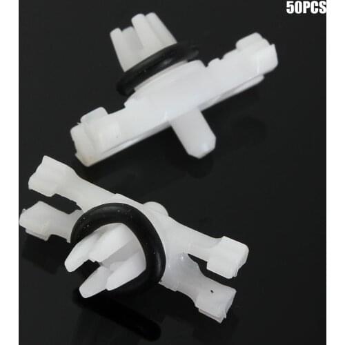 50Pcs/Set Roof Buckles Top Roof Rain Gutter Moulding Trims Fastener Clips Car Accessories For BMW 3 Series E46 1998-2014