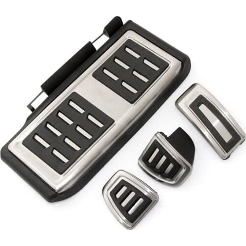 Car Styling Sport Fuel Brake Dead Pedal Cover Set DSG For Seat Leon 5F MK3 For Skoda Octavia A7 For golf 7 Auto AccESSories:4pcs