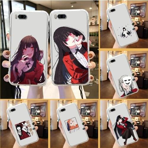Kakegurui Anime Phone Case For Xiaomi Mi Max Note 3 A2 A3 8 9 9T 10 Lite Pro Ultra transparent silicone Etui luxury waterproof
