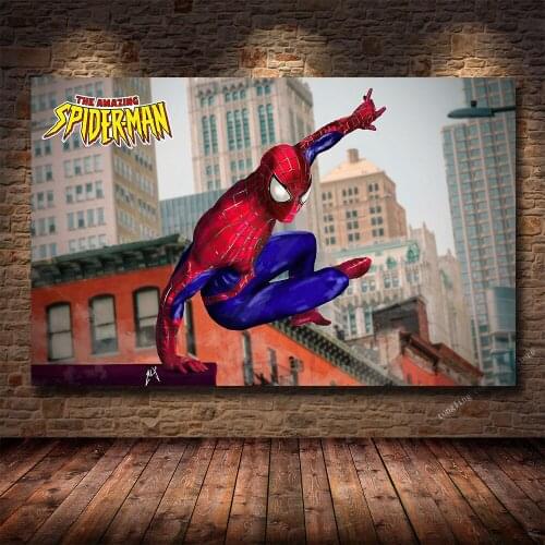 Disney Marvel Spidey From The Amazing SpidermanPoster Canvas Painting HD Print Canvas Painting Living Room Bedroom Decoration