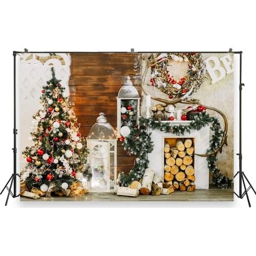 HUAYI Photography Backdrops Christmas Photo Background Christmas Xmas Family Party Decor Banner Studio Photobooth BackdropXT6966