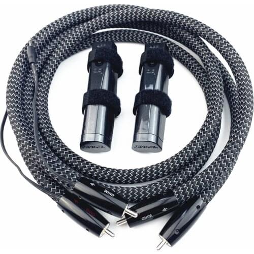Wind Analog Audio RCA Cable with Carbon 72V DBS for HiFi Amplifier CD Player DAC