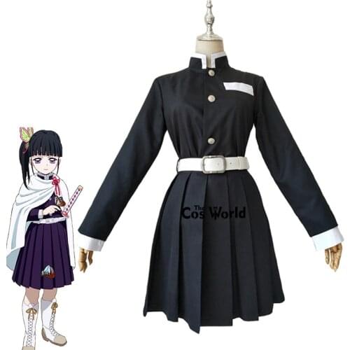 Demon Slayer: Kimetsu no Yaiba Tsuyuri Kanawo Team Uniform Tops Dress Outfit Anime Customize Cosplay Costumes