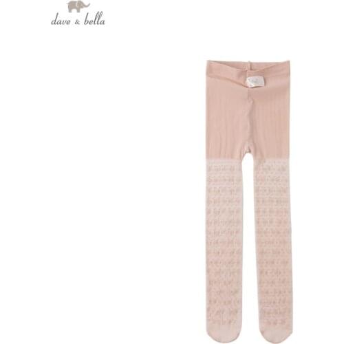 DB17651 dave bella summer infant baby girls cute floral dots leggings children kids girl fashion leggings