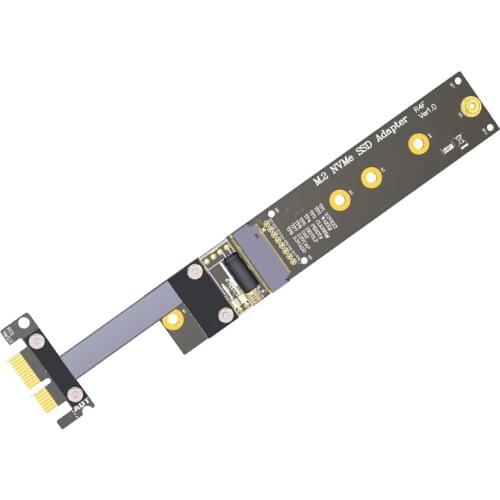 M.2 M key NVMe SSD To PCI-e PCIe x1 Adapter Riser Card Flexible Flat Cable M2 keyM PCI-Express pci express 1x Gen3.0 R14SF
