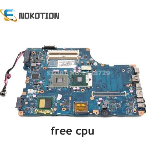 NOKOTION K000093620 KSWAA LA-4982P laptop motherboard For toshiba satellite L500 L550 without graphics slot Main board DDR3