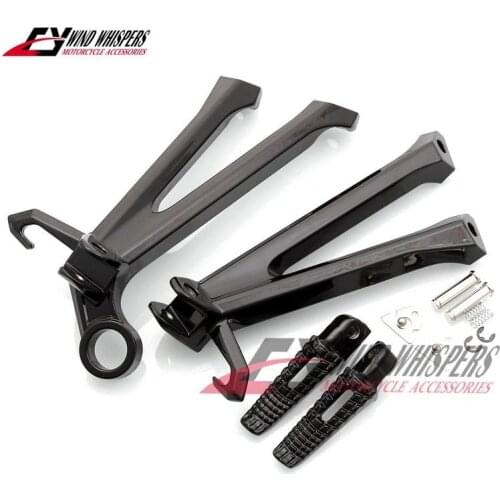 Motorcycle Rear Footrests Foot pegs tripod Pedal stent assembly For Suzuki GSXR600 GSXR750 GSXR 600 750 L1 L2 L3 L4 L5 2011-UP
