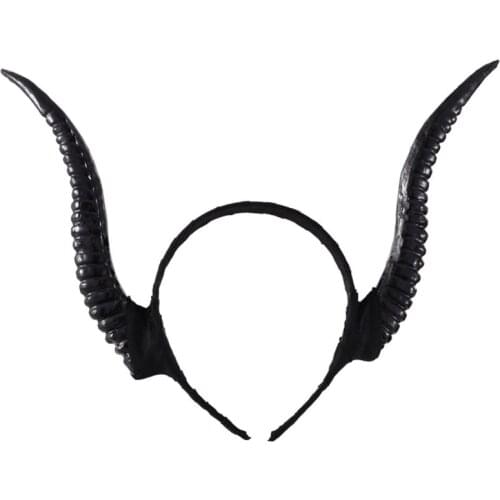 L5YA Novelty Sheep Horn HeaddressParty Props Headband for Halloween Party Christmas Creative Carnival Hair Accessories