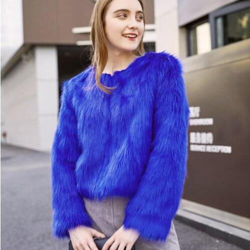 Autumn short faux mink leather jacket womens long fur leather coat women slim jackets jaqueta de couro fashion round collar