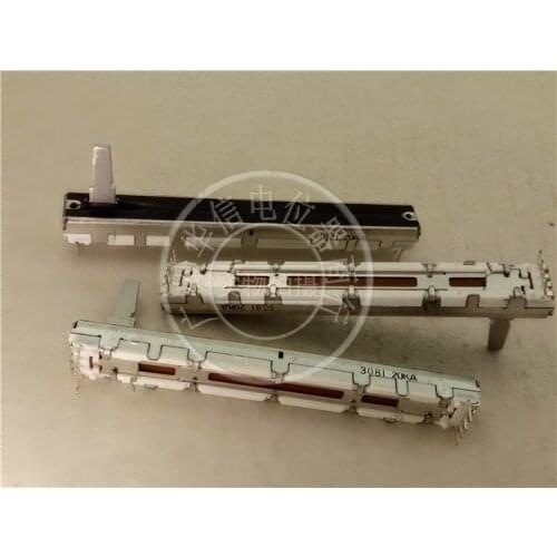 2pcs 75MM Straight Slide Potentiometer 20KA A20K for Yamaha 2300 / Single Link Fader 8 Foot Length 15MMD