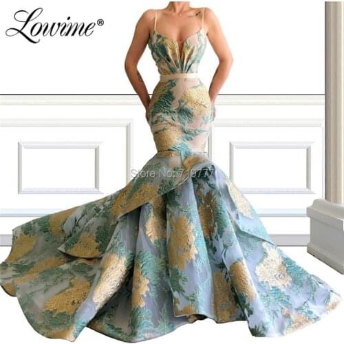 Luxury Mermaid Vintage Formal Evening Dresses 2019 Couture Pageant Celebrity Party Gowns Long Prom Dress Robe De Soiree