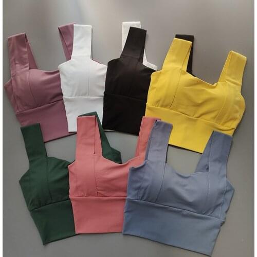 7Colors Sexy Sports Bra for Women Push Up Bras Running Workout Gym Fitness Workout Crop Tops Short Vest Yoga Underwear Tops