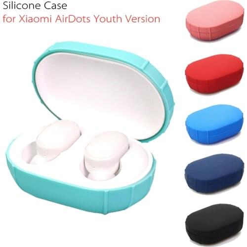 Silicone Case Cover for Xiaomi Mi AirDots Youth Edition Wireless Bluetooth Earphone TWS Charging Case Soft TPU Protective Shell