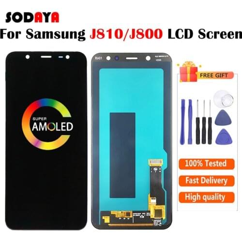 Super AMOLED For Samsung Galaxy J8 2018 Display J800 J800FN J810 J810F J810Y LCD With Touch Screen Digitizer Assembly