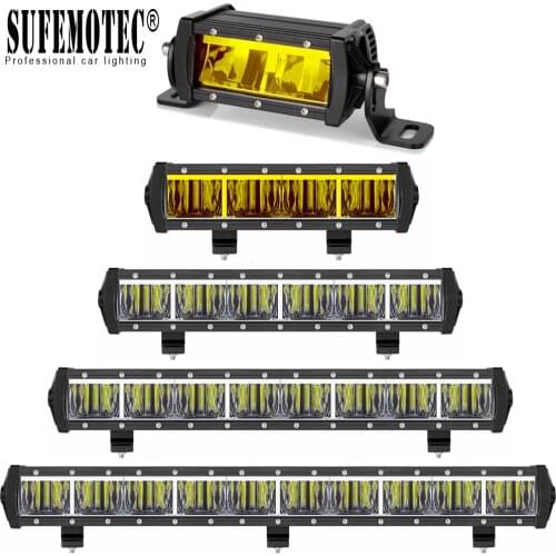 9D Lens Slim Led Light Bar For 12V 24V Car Motorcycle Tractor Boat 4x4 Off Road 4WD Trucks SUV ATV Driving Bar Offroad Lights