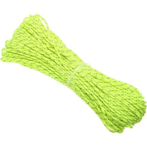 20M/Roll Tent Reflective Line Fluorescent Nylon Luminous Tent Line Camping Cord Outdoor Sports Camping Hiking Tent Accessories