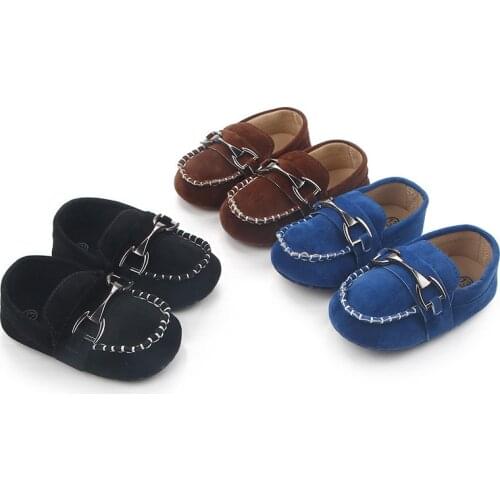 DOGEEK Baby Boy Crib Shoes Newborn Baby Boy Girl Toddler Shoes First Walkers Baby Moccasin Shoes Prewalkers For Kids 0-18 Month