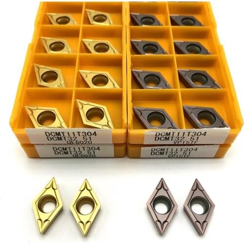 DCMT11T304 VP15TF DCMT11T304 UE6020 Carbide insert Internal turning tool Cutting tool CNC lathe tool High quality Turning insert