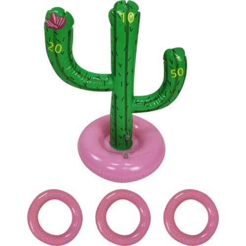 Party Kids Adults Home Decor Family Beach Accessories Inflatable Cactus Swimming Pool PVC Summer Outdoor Fun Water Toy Toss Game