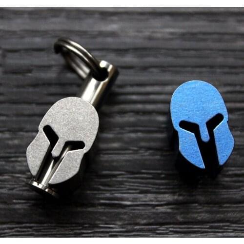 Titanium Alloy Edc Umbrella Rope Tail Rope Knife Pendant Zipper Pull Key Flashlight Slingshot Pendant