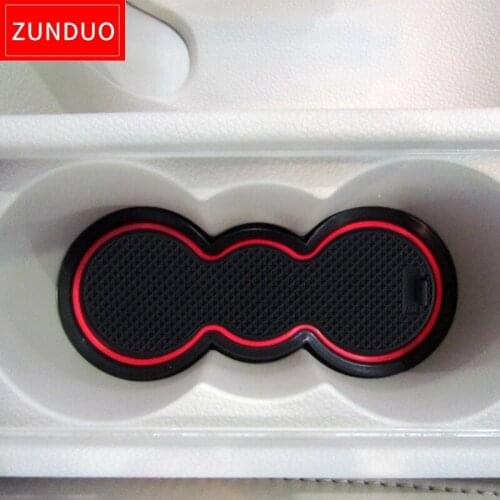 ZUNDUO Anti-Slip Gate Slot Cup Mat for Skoda Superb B6 B8 2009 - 2019 for Superb 2 3 Door Groove Non-slip Pad Car sticker Coaste