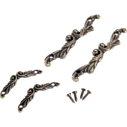 10pcs Vintage Handle Pull Jewelry Wooden Box Pull Handle Cabinet Drawer Wardrobe Door Handle Knob Furniture