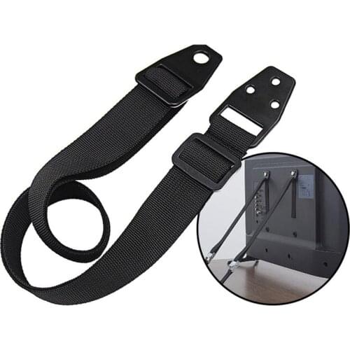 2pcs Adjustable Anti-Tip Straps for Flat TV Cabinet Wardrobe fixed Wall Furniture Prevent dumping lock Baby Safety Protection