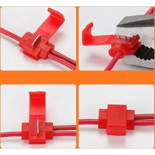 20PCS Scotch Lock Electric Wire Cable Connectors Quick Splice Terminals Crimp Non Destructive Without Breaking Line