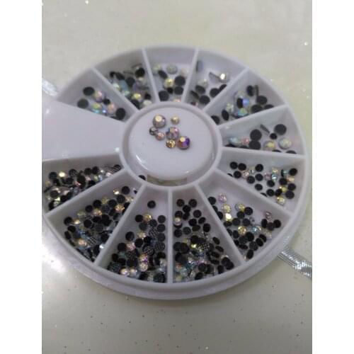 3mm/2mm Flat Back AB Round Pointed Rivoli Rhinestones Crystal Czech Crystal Rhinestones Top Quality Flatback DMC Iron Hotfix