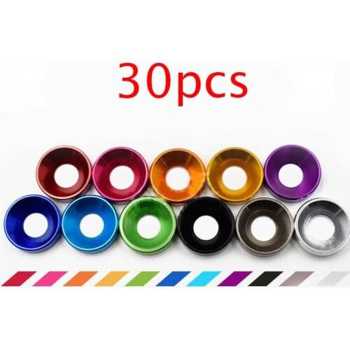 30 Pcs M2 Washers Gaskets 2mm Aluminum Alloy Countersunk Head Gasket