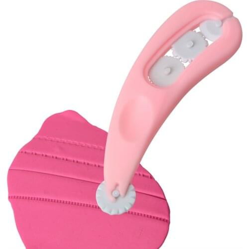 4 Wheels Fondant Embosser Cutter Icing Stitching Cutter Knife Sugarcraft Paste Embosser Pastry Tools Cake Decoration Mold DIY