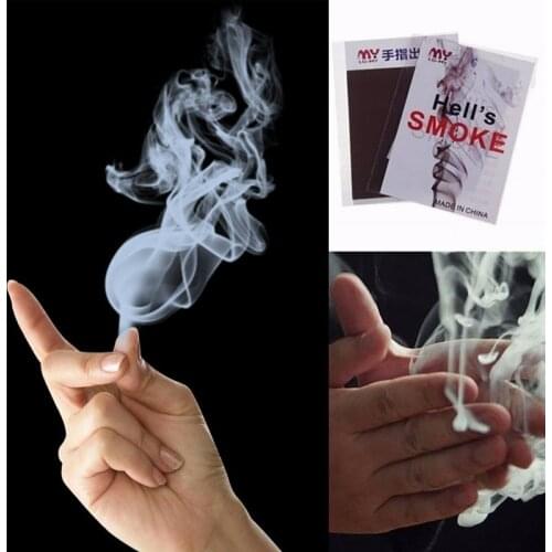 5pcs Trick Finger Smoke Props Magic Tricks Tips Surprise Magic Smoke Hand Fingers Make Smoke Joke Mystery Props Fun Toys