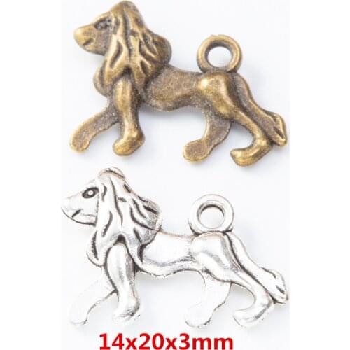 50 pieces of retro metal zinc alloy dog Pendant for DIY handmade jewelry necklace making 8117