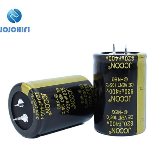 820UF 400V 35x50mm JCCON 105 ℃ Full-Voltage Electric Welding Machine in-line Electrolytic Capacitor Inverter Horn Capacitors