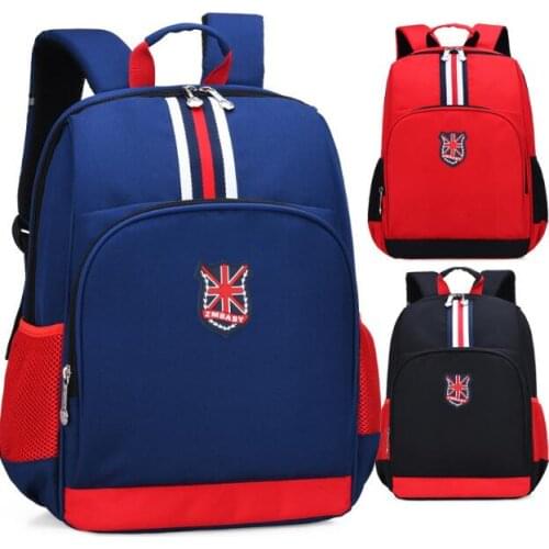 Kids Schoolbag England style Primary School Students Backpack Boys Girls Lightweight Orthopedics Schoolbag Waterproof Mochila