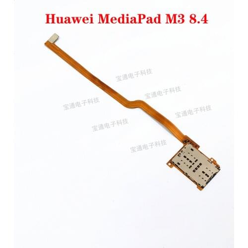 For Huawei MediaPad M3 8.4 card slot small board card seat card cover sim card core flex cable